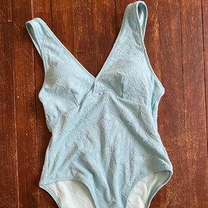 Womens floral Baby blue cupshe swimsuit